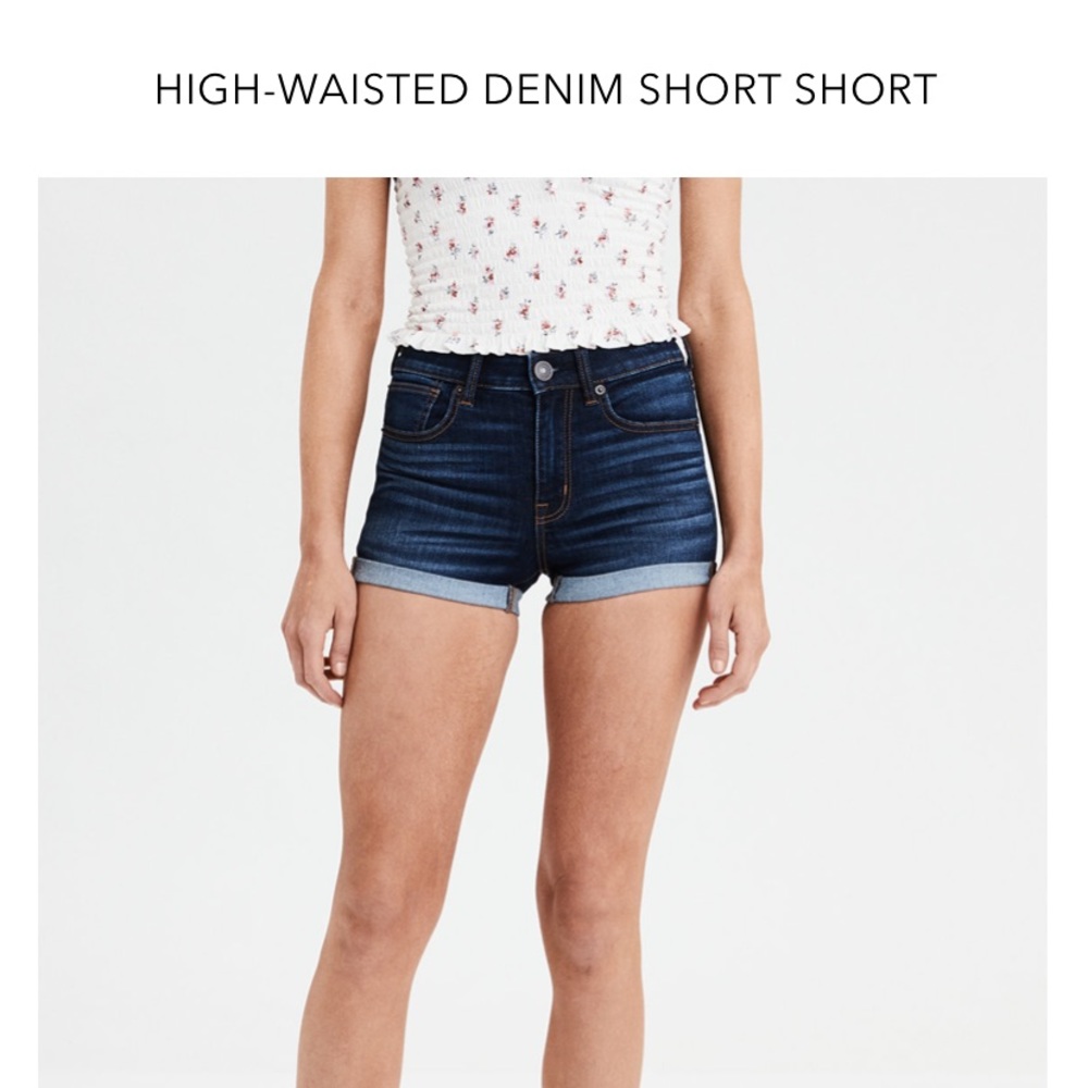 american eagle denim shorts